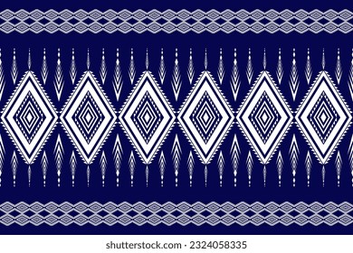 geometrische ethnische orientalische Tradition mit Elementen nahtlose Muster. entworfen für Hintergrund, Tapete, Kleidung, Umhüllung, Stoff, Batik, Dekoration, Stickereistil, Vektorgrafik