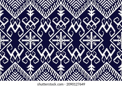 Geometric ethnic oriental traditional pattern.Figure tribal embroidery style.Design for wallpaper,clothing,wrapping,fabric,vector illustration.