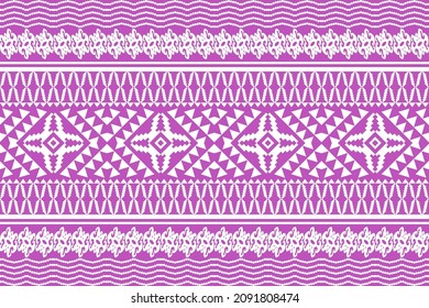 Geometric ethnic oriental traditional pattern.Figure tribal embroidery style.Design for wallpaper,clothing,wrapping,fabric,vector illustration.