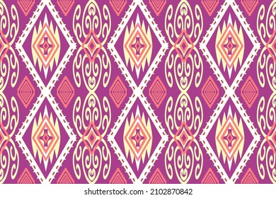 Geometric ethnic oriental traditional pattern.Figure tribal embroidery style.Design for wallpaper,clothing,wrapping,fabric,vector illustration.