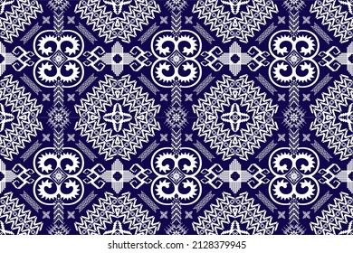 Geometric ethnic oriental traditional pattern.Figure tribal embroidery style.Design for wallpaper,clothing,wrapping,fabric,vector illustration