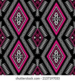 Geometric ethnic oriental traditional pattern.Figure tribal embroidery style.Design for wallpaper,clothing,wrapping,fabric,vector illustration.