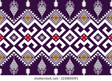 Geometric ethnic oriental traditional pattern.Figure tribal embroidery style.Design for background,wallpaper,clothing,wrapping,fabric,vector illustration.