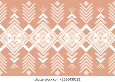 geometric ethnic oriental traditional seamless pattern design for background, rug, wallpaper, clothes, wrap, batik, fabric, embroidery style vector illustration