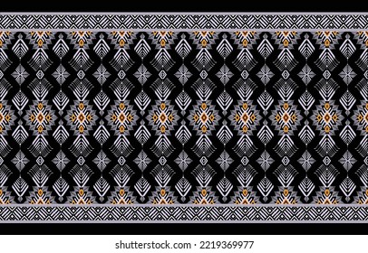 Geometría étnica oriental, patrón occidental, estilo occidental. patrón impecable. Diseño para tela, cortina, fondo, sarong, papel pintado, ropa, envoltura, Batik, azulejos. Patrón de ilustración del vector.