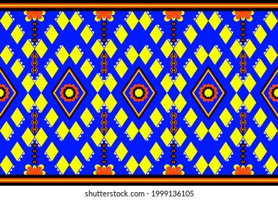 Geometric ethnic ornament pattern fabric fashion art for background wallpaper decorative graphic design, carpet, curtain, tribal,native,batik,abstract,illstration,vector style native colorful beauty