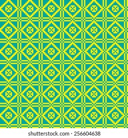 Geometric ethnic ornament, seamless pattern. Vector illustration. From collection of Balto-Slavic ornaments