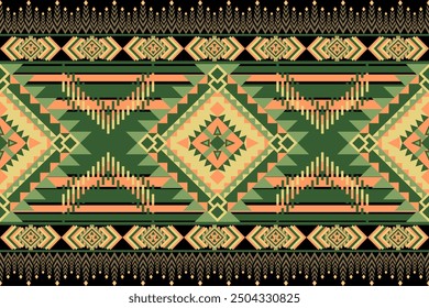 
Geometric ethnic pattern. Abstract ethnic geometric pattern design for fabric, carpet, tile, clothing, embroidery, wallpaper, and background.
