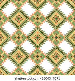 
Geometric ethnic pattern. Abstract ethnic geometric pattern design for fabric, carpet, tile, clothing, embroidery, wallpaper, and background.