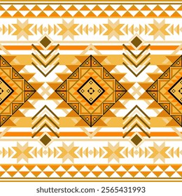 Geometric ethnic pattern. Abstract ethnic geometric pattern design for fabric, carpet, tile, clothing, embroidery, wallpaper and background. Vector ethnic design, Navajo, Native American,illustration