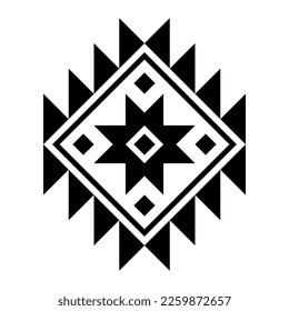 Arte de patrones étnicos geométricos. estilo americano, mexicano. Antecedentes Ornamento tribal azteca. Diseño para tela, ropa, textil, logotipo, símbolo.