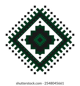 Geometric ethnic pattern art. American, Mexican style. White background. Aztec tribal ornament print. Design for fabric, clothing, textile, logo, symbol.