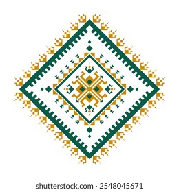 Geometric ethnic pattern art. American, Mexican style. White background. Aztec tribal ornament print. Design for fabric, clothing, textile, logo, symbol.