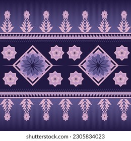 Geometric ethnic pattern asia design for carpet, clothing, fabric, batik, knitwear, embroidery, Ikkat, pixel pattern.
