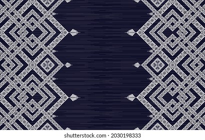 Geometric ethnic pattern. Aztec fabric carpet mandala ornament boho chevron textile decoration. Traditional embroidery tribal native turkey Indian vector illustrations background.