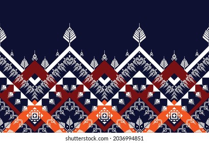 Geometric ethnic pattern. Aztec fabric carpet mandala ornament boho chevron textile decoration. Tribal turkey African Indian native traditional embroidery oriental vector illustrations background 