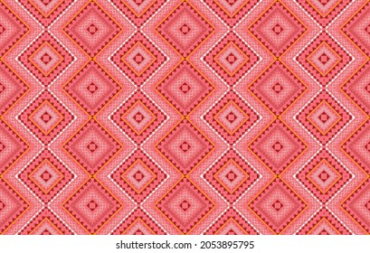 Geometric ethnic pattern. Aztec fabric carpet mandala ornament boho chevron textile decoration wallpaper. Tribal  traditional embroidery vector illustrations background.
