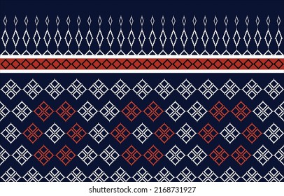 Geometric ethnic pattern for background, carpet, wallpaper, clothing, wrap, batik, fabric, embroidery style vector illustration.
