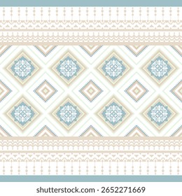 Geometric ethnic pattern background repeated shape and border, tradition. for decoration, home decor, textile, fabric, clothing, background. flower pattern.