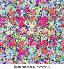 Geometric ethnic pattern  based on triangles. For the design and decoration background, wallpaper, packaging, fabrics, textiles.