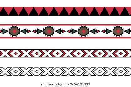 Geometric ethnic pattern.Can be used in fabric design for background, wallpaper, carpet, textile, clothing, wrapping, decorative paper, embroidery illustration vector. Tribal pattern.