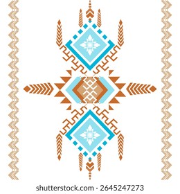 geometric ethnic pattern Bright Luxe. Native American tribal fabric, design for woven textile printing,tile,carpet,cards, motifs, picture books, boho indian ornament seamless Southwest Aztec pattern