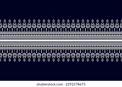 geometric ethnic pattern Can be used in fabric design for background, wallpaper, carpet, textile, clothing, wrapping, decorative paper, embroidery illustration vector. Tribal pattern