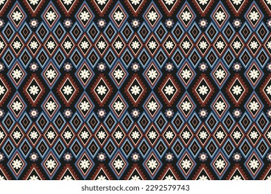 geometric ethnic pattern Can be used in fabric design for background, wallpaper, carpet, textile, clothing, wrapping, decorative paper, embroidery illustration vector. Tribal pattern, Ethnic style
