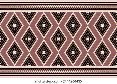 Geometric ethnic pattern. Can be used in fabric design for clothing, textile, wrapping, background, wallpaper, batik, carpet, embroidery style
