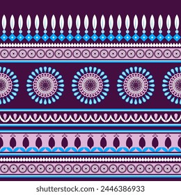Geometric ethnic pattern. Can be used in fabric design for clothing, textile, wrapping, background, wallpaper, carpet, embroidery style