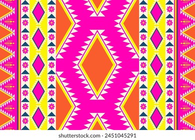 Geometric ethnic pattern. Can be used in fabric design for clothing, textile, wrapping, background, wallpaper, carpet, embroidery style