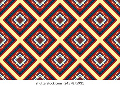 Geometric ethnic pattern. Can be used in fabric design for clothing, textile, wrapping, background, wallpaper, carpet, embroidery style