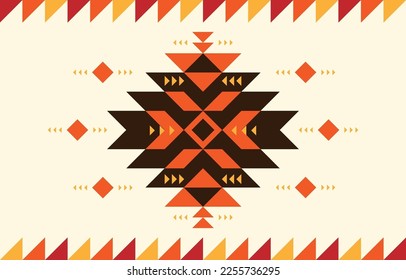 Concepto de patrón étnico geométrico. Patrón de geometría. Diseño para estilo geométrico, tela, boho, alfombra, ikat, tribal, batik, vector, ilustración, estilo de patrón