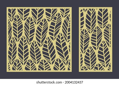 Geometric ethnic pattern. Decorative card for cutting panel lines, circles, balls, laser cutting cut wooden panel