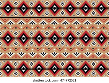 Geometric ethnic pattern design.