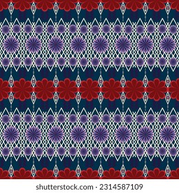 Diseño de patrones étnicos geométricos para tela asiática
, ropa, tela, batik, punto, bordado, ikkat, patrón de píxeles.