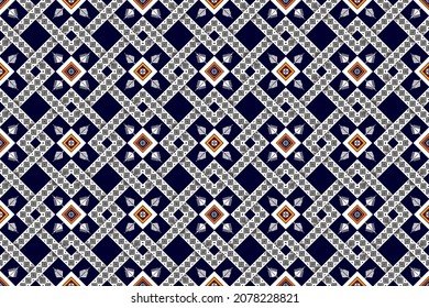 Geometric ethnic pattern design. Aztec fabric carpet mandala ornament boho chevron textile decoration wallpaper. Tribal turkey African Indian traditional embroidery vector illustrations background 