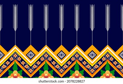 Geometric ethnic pattern design. Aztec fabric carpet mandala ornament boho chevron textile decoration wallpaper. Tribal turkey African Indian traditional embroidery vector illustrations background.