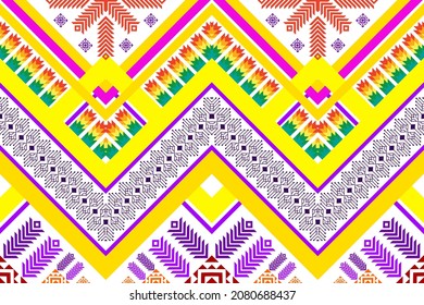 Diseño de patrones étnicos geométricos. Moqueta de tela azteca mandala adorno boho chevron decoración textil papel de pared. Antecedentes del vector tradicional del bordado del pavo tribal africano