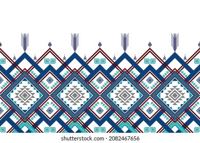 Geometric ethnic pattern design. Aztec fabric carpet mandala ornament boho chevron textile decoration wallpaper. Tribal turkey African Indian traditional embroidery vector illustrations background 