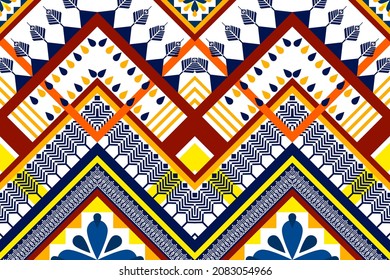 Geometrisches ethnisches Muster. Azteken Stoffteppich Mandala Ornament boho chevron Textil-Dekoration Tapete. Stammtisch-Truthahn Afrikanische Traditionelle Stickerei, Vektorgrafik-Hintergrund 
