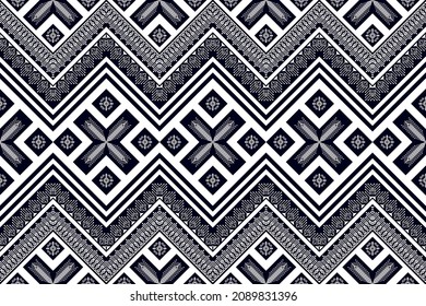 Geometric ethnic pattern design. Aztec fabric carpet mandala ornament native chevron textile decoration wallpaper. Tribal turkey African Indian traditional embroidery vector illustrations background 