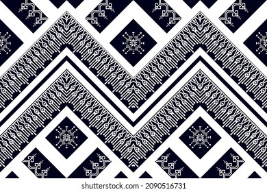 Geometric ethnic pattern design. Aztec fabric carpet mandala ornament chevron textile decoration wallpaper. Tribal turkey African Indian traditional embroidery vector illustrations background 