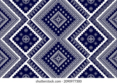 Geometric ethnic pattern design. Aztec fabric carpet mandala ornament native chevron textile decoration wallpaper. Tribal turkey African Indian traditional embroidery vector illustration background 