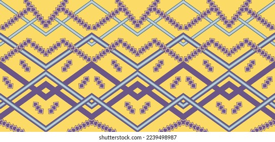 Geometric ethnic pattern design. Aztec fabric carpet mandala ornament chevron textile decoration wallpaper.