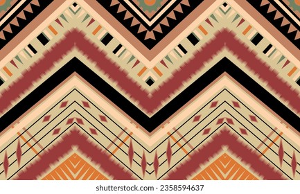 Diseño de patrones étnicos geométricos. Moqueta de tela azteca mandala ornamental chevron decoración textil papel tapiz. Antecedentes del vector tradicional del bordado del pavo tribal africano