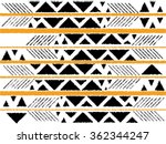 Geometric ethnic pattern  design for background or wallpaper.