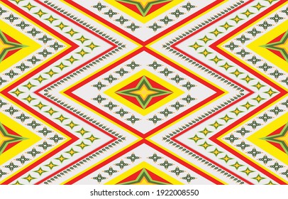 Geometric Ethnic pattern design for background or wallpaper and clothing .