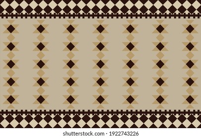 Geometric ethnic pattern design for background or wallpaper and fabric.