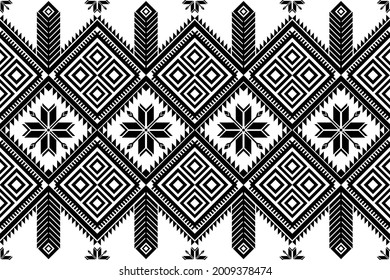 Geometric ethnic pattern design for background or wallpaper and clothing